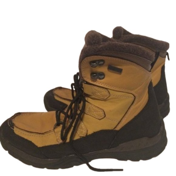 Banff Trail Boots Women's Size 8 Cognac Faux Fur Lining Waterproof - Picture 8 of 8